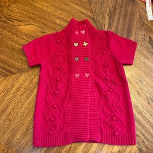 GYMBOREE raspberry sweater - girls size LARGE (10/12)